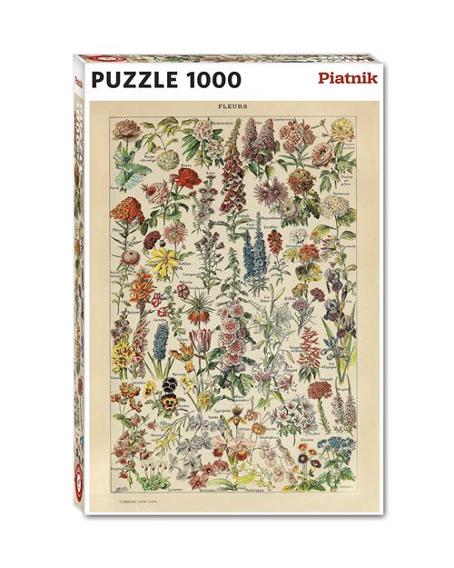 Puzzle 1000 pièces Piatnik Fleurs Millot
