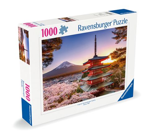 Puzzle 1000 pièces Ravensburger Cerisiers en fleurs du Mont Fuji