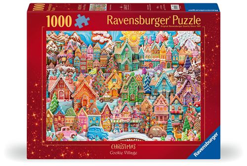 Puzzle 1000 pièces Ravensburger Noël au village des cookies