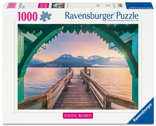 Puzzle 1000 pièces Ravensburger Passerelle du lac d'Annecy