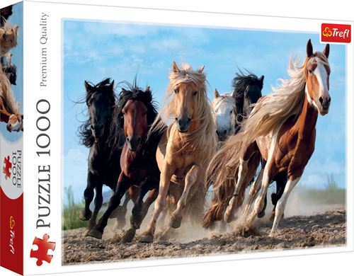 Puzzle 1000 pièces Trefl Chevaux au galop