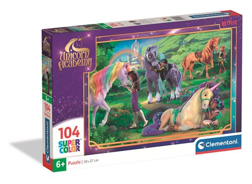 Puzzle 104 pièces Clementoni Unicorn Academy