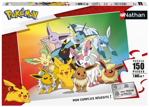 Puzzle 150 pièces Nathan Pokémon Evoli et ses évolutions
