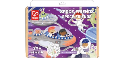 Puzzle 2 en 1 Hape Découverte de l'Espace