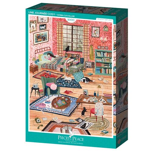 Puzzle 2000 pièces Alize Pieces & Peace Une journée cosy