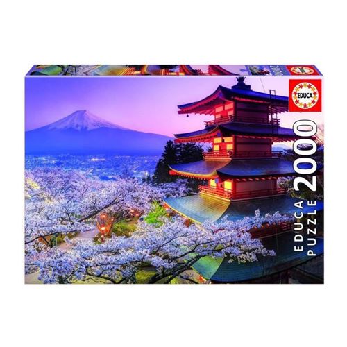 Puzzle 2000 pièces Educa Mont Fuji Japon