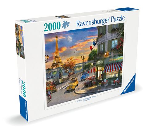 Puzzle 2000 pièces Ravensburger Une soirée romantique à Paris