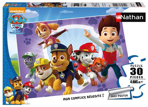 Puzzle 30 pièces Nathan La Pat Patrouille à la rescousse