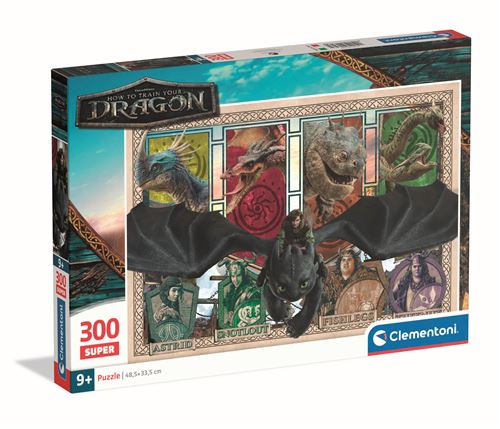 Puzzle 300 pièces Clementoni Super How to Train your Dragon