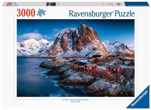 Puzzle 3000 pièces Ravensburger Hamnoy, Iles Lofoten