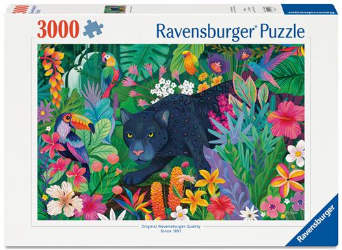 Puzzle 3000 pièces Ravensburger Panthère dans jungle