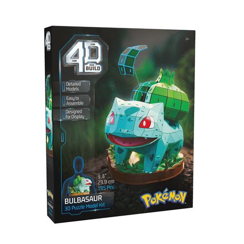 Puzzle 3D 195 pièces 4D Build Bulbizarre Pokémon