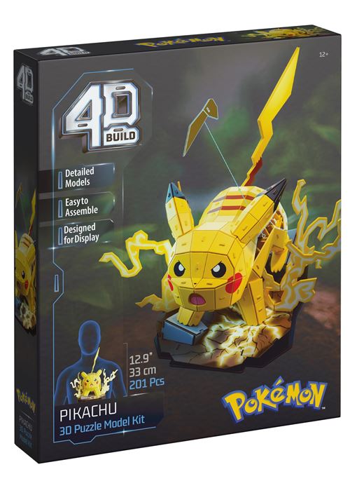 Puzzle 3D 198 pièces 4D Build Pikachu Pokémon