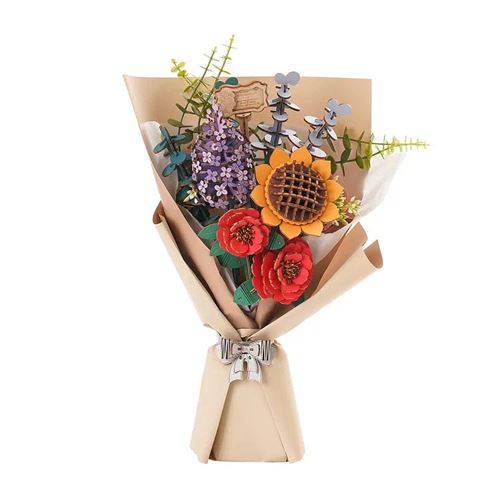Puzzle 3D en bois Rowood Bouquet de fleur