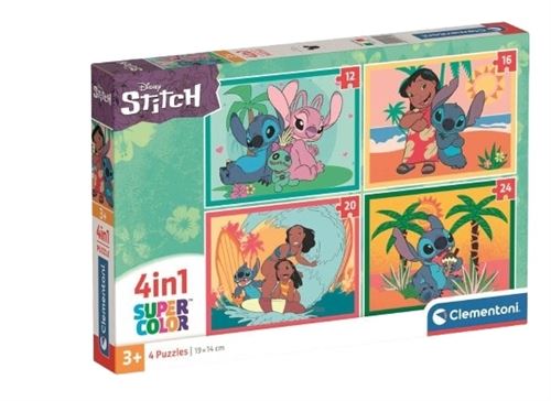 Puzzle 4-en-1 72 pièces Clementoni Stitch