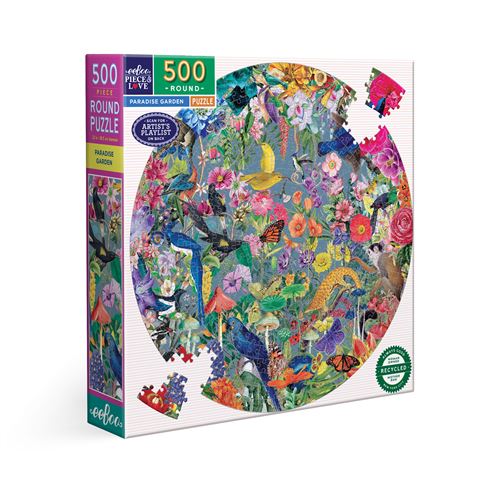 Puzzle 500 pièces Eeboo Paradise Garden