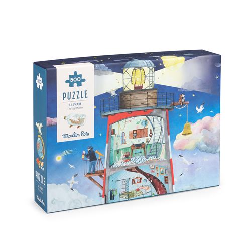 Puzzle 500 pièces Moulin Roty Le Phare