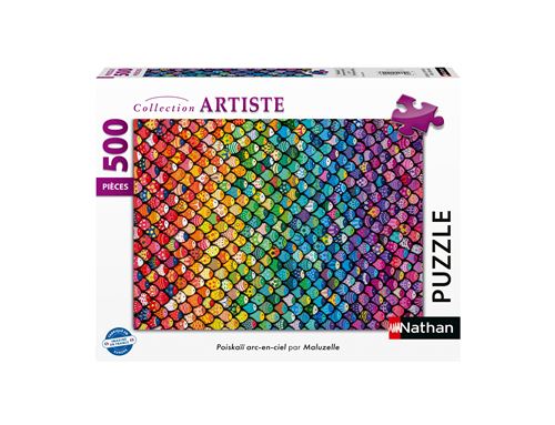 Puzzle 500 pièces Nathan Poiskaïï arc-en-ciel par Maluzelle