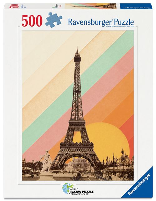 Puzzle 500 pièces Ravensburger L'arc-en-ciel de Paris