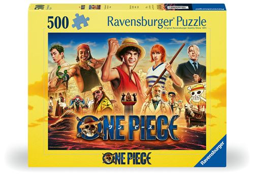 Puzzle 500 pièces Ravensburger Les aventures des pirates du Chapeau de Paille One Piece