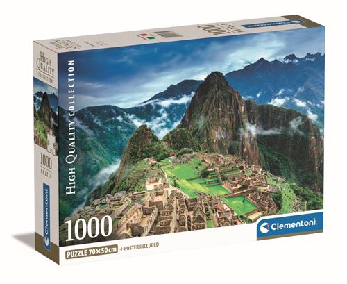 Puzzle Compact 1000 pièces Clementoni Machu Picchu