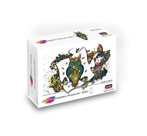 Puzzle Gigamic Rainbow Wooden Hibou 137 pièces