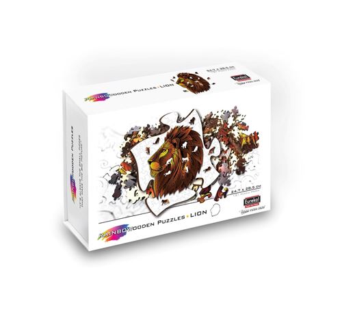 Puzzle Gigamic Rainbowooden Lion 121 pièces