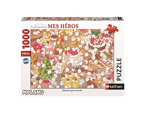 Puzzle Nathan Desserts gourmands Molang 1000 pièces