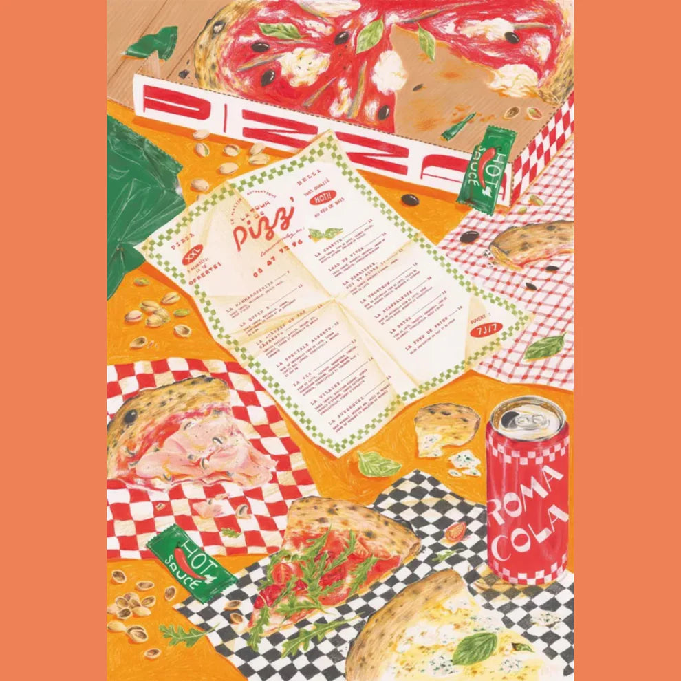 Puzzle La pizza à emporter - 1000 pièces