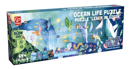 Puzzle XXL 200 pièces Hape Vie Aquatique