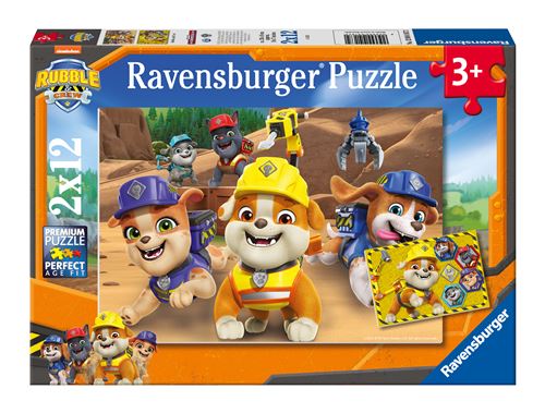 Puzzles 2 x 12 pièces Ravensburger L'équipe en action Rubben