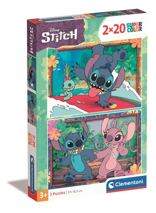 Puzzles 2 x 20 pièces Clementoni Stitch