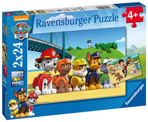 Puzzles 2 x 24 pièces Ravensburger Chiens héroïques Pat Patrouille