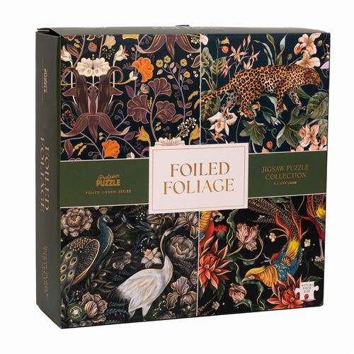 Puzzles 4 x 1000 pièces Professor Puzzle Foiled Foliage