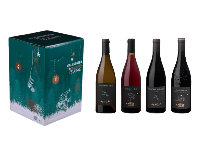 Calendrier de l'Avent vins Le Noël de Manissy