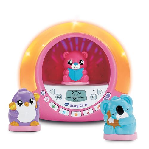 Réveil éducatif Vtech Story'Clock Ma conteuse réveil rose