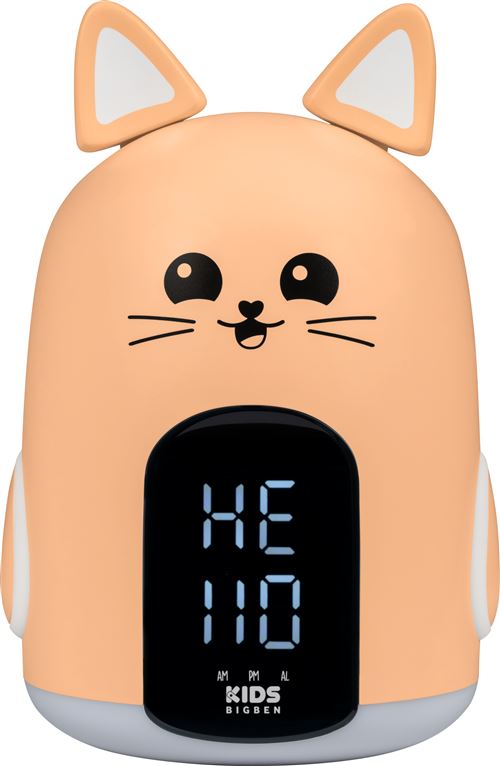 Réveil et Veilleuse BigBen Forme Chat Mia Rose