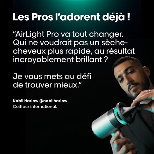 AirLight Pro - Le sèche-cheveux professionnel léger, puissant et silencieux