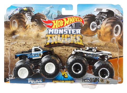 Set de 2 Véhicules Hot Wheels Monster Trucks Modèle aléatoire