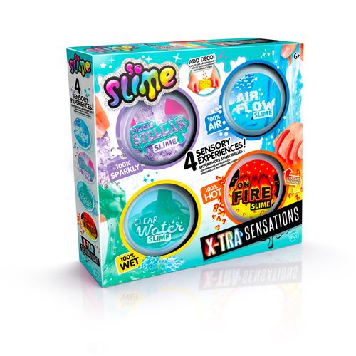 Slime Canal Toys Pack de 4 textures X-tra Sensations