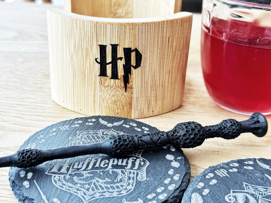 Sous-verres Harry Potter en Ardoise – Set de 6 gravés au laser