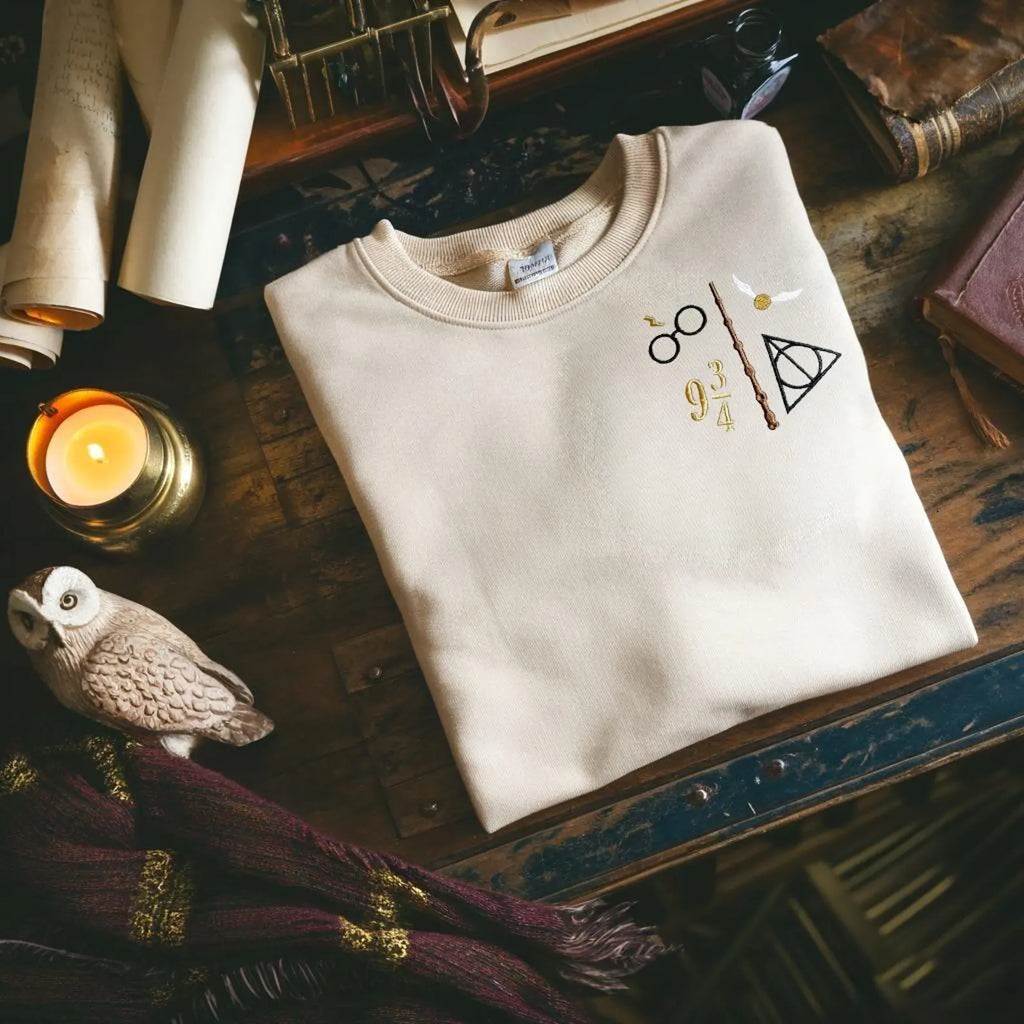 Sweat-shirt brodé Magic Wizard unisexe