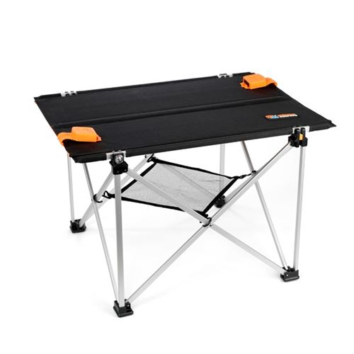 Table de camping pliable solaire 30 W Noir
