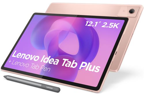 Tablette Tactile Lenovo Idea Tab Plus 12,1" 256 Go Rose + Lenovo Tab Pen