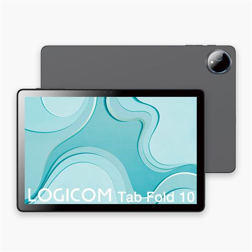 Tablette Tactile Logicom Fold 10 10,1" 128 Go Gris + Folio