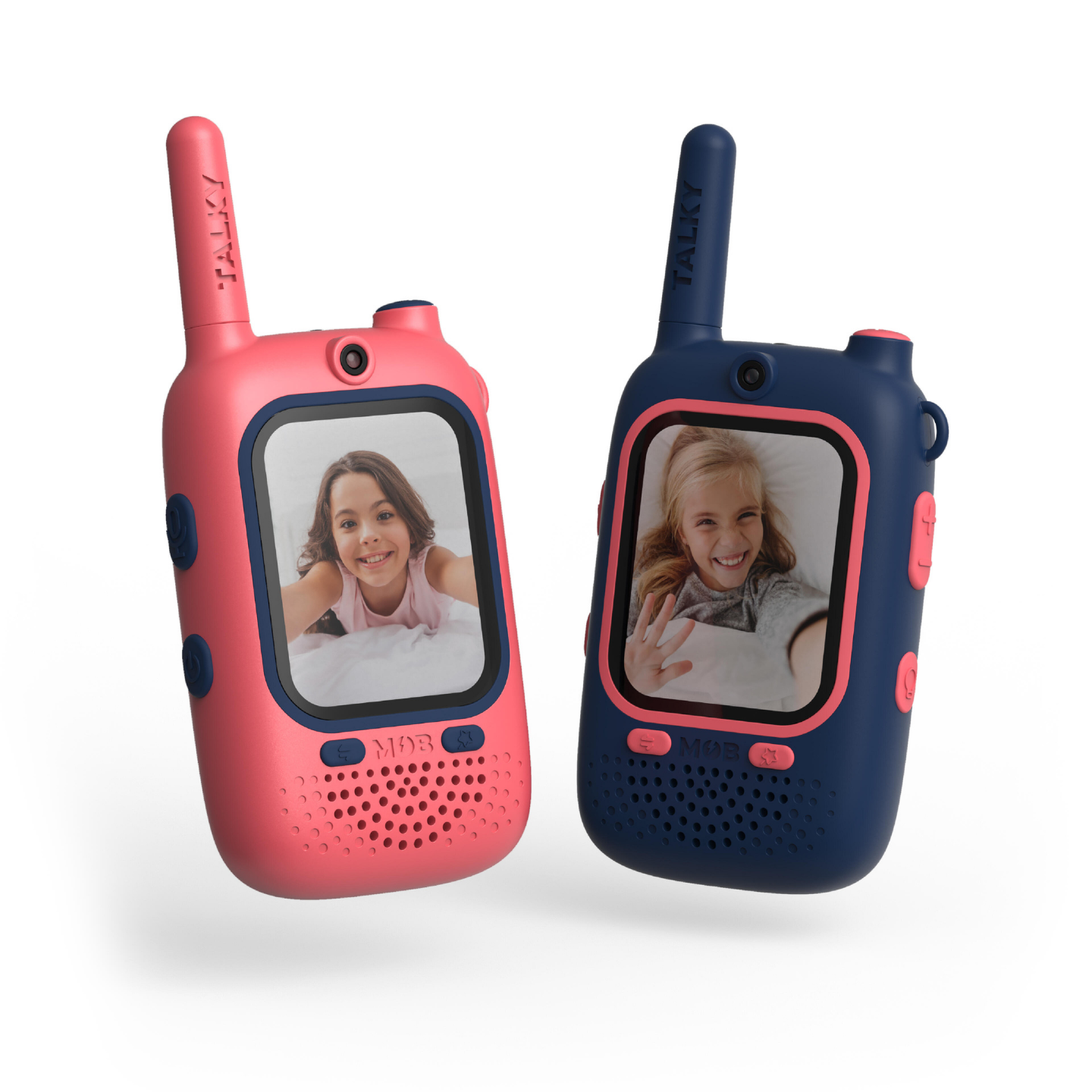 Talkie-walkie vidéo enfant avec boutons colorés