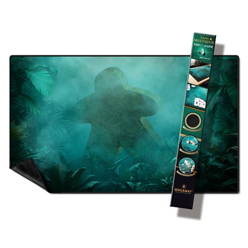 Tapis Multijeux Wogamat Forest Meeple Taille 2 60 x 100 cm