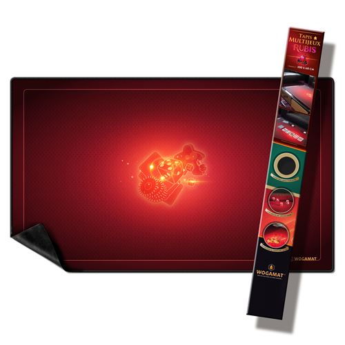 Tapis Multijeux Wogamat Rubis Taille 2 60 x 100 cm Rouge
