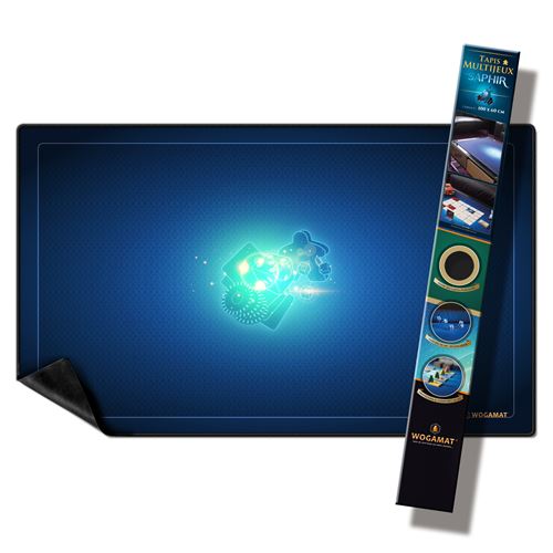Tapis Multijeux Wogamat Saphir Taille 2 60 x 100 cm Bleu
