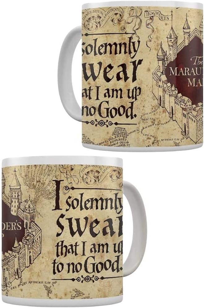 Tasse magique Harry Potter Carte du Maraudeur